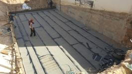 איטום באמצעות הלחמת יריעות ביטומניות שמבצעת חברת האיטום "א. גואטה איטום ובידוד"